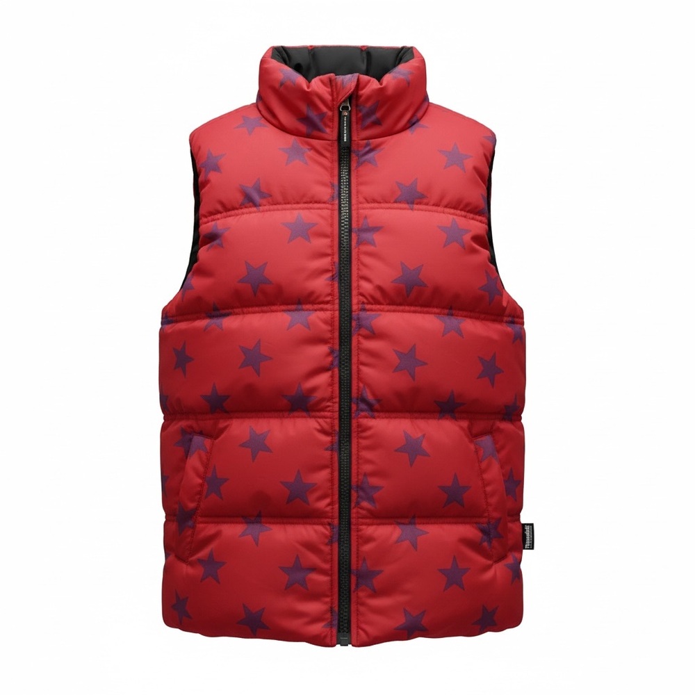 Girls Reversible Thinsulate Vest pink with be purple stars or black.  Sz Large